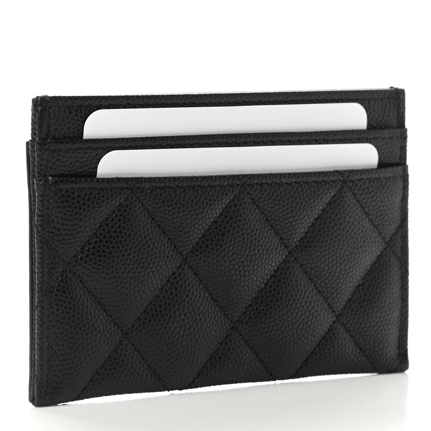 Chanel Caviar Quilted Filigree Card Holder Black 3 of 8
