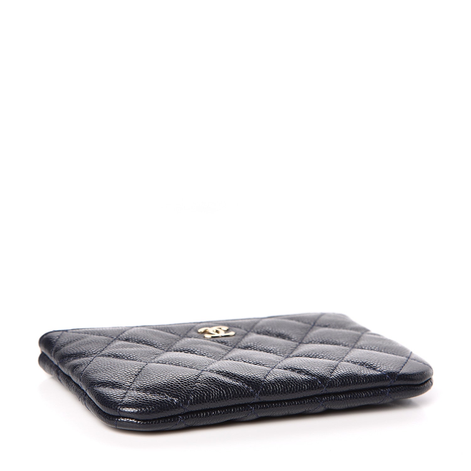 Chanel Caviar Quilted Small Cosmetic Case Navy 4 of 8