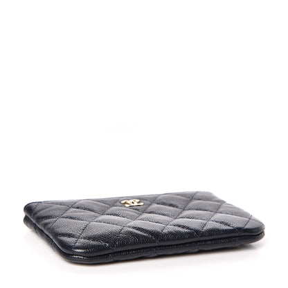 Chanel Caviar Quilted Small Cosmetic Case Navy 4 of 8