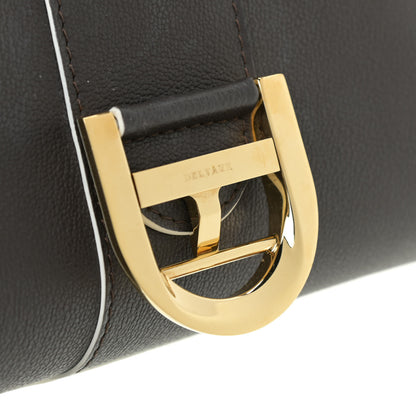 Delvaux Grained Calfskin Bi-Color Brillant Mini Satchel Black 10 of 10