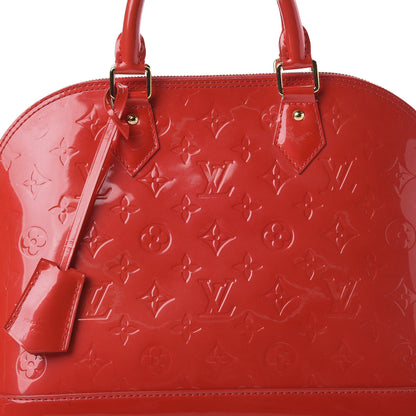 Louis Vuitton Vernis Alma PM Rouge Grenadine 7 of 15