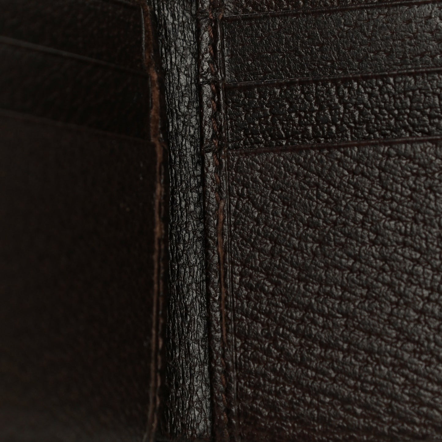 GG Plus Monogram Web Bi-Fold Wallet Dark Brown