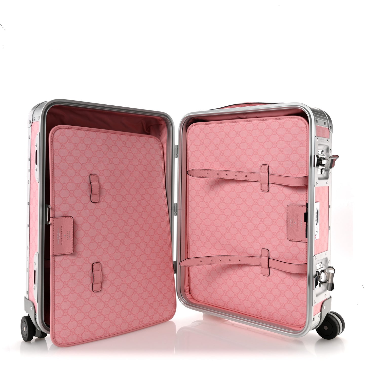 GG Supreme Monogram Porter Cabin Plus Suitcase Pink