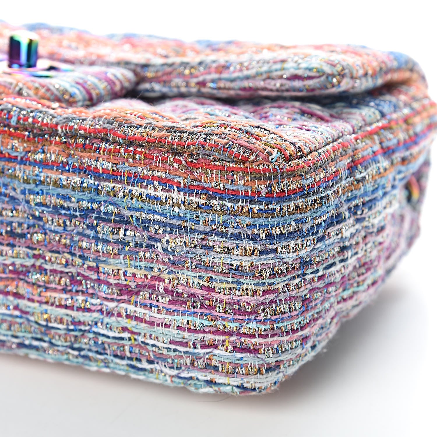 Chanel Tweed Quilted Mini Rectangular Flap Multicolor 9 of 11