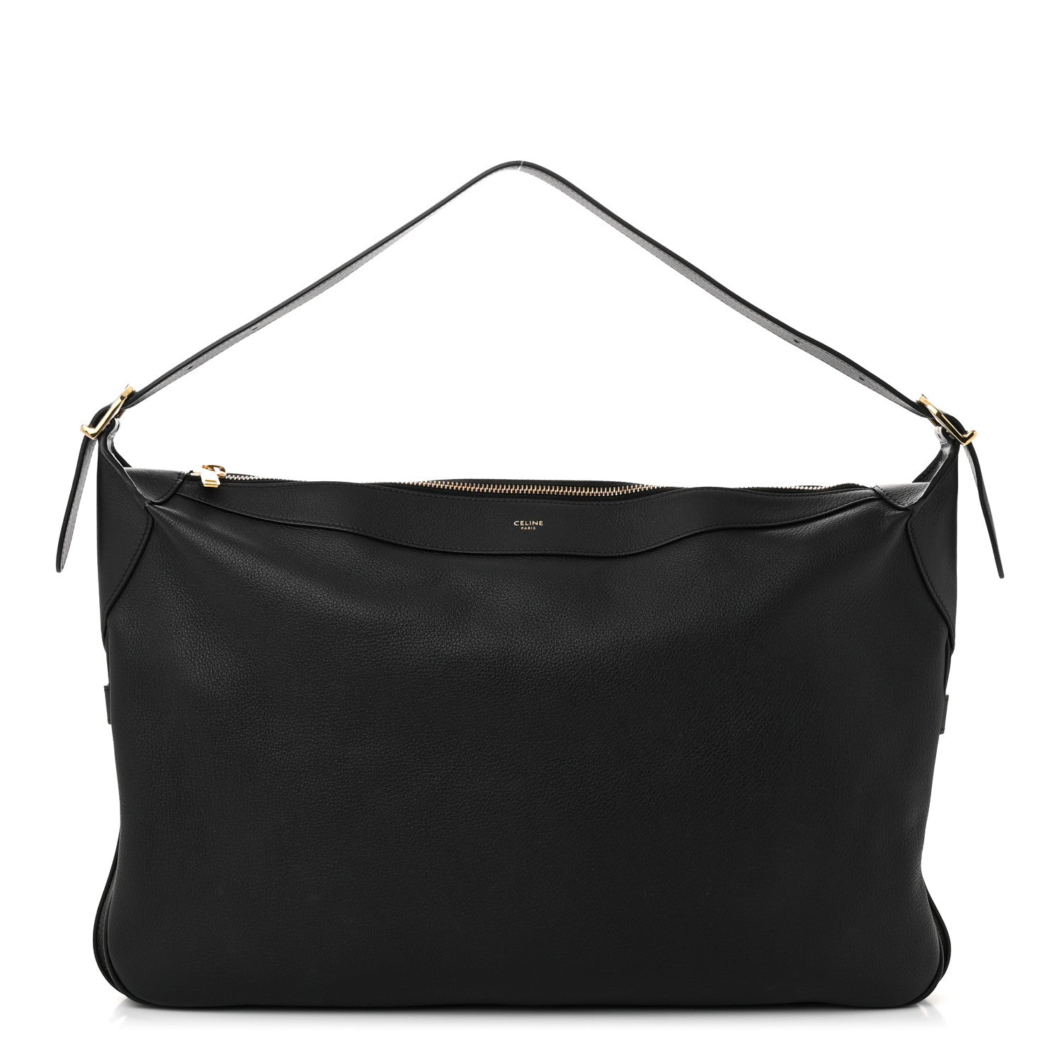Celine Supple Calfskin Large Romy Shoulder Bag Black 1 of 10