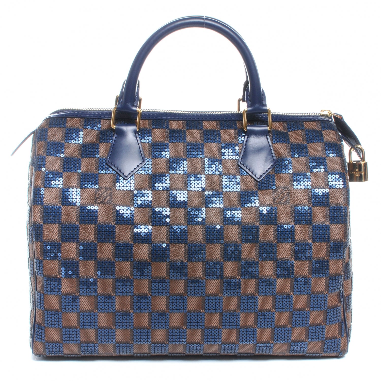 Louis Vuitton Damier Paillettes Speedy 30 Blue 1 of 8
