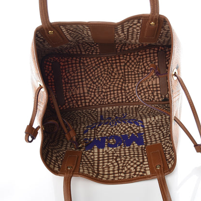 MCM Visetos Medium Liz Reversible Shopper Tote Cognac 11 of 15
