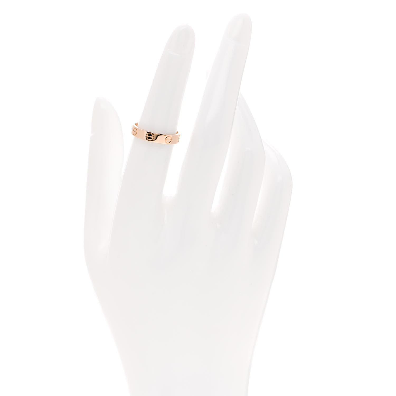 Cartier 18K Pink Gold 3.5mm LOVE Wedding Band Ring 51 5.75 2 of 6