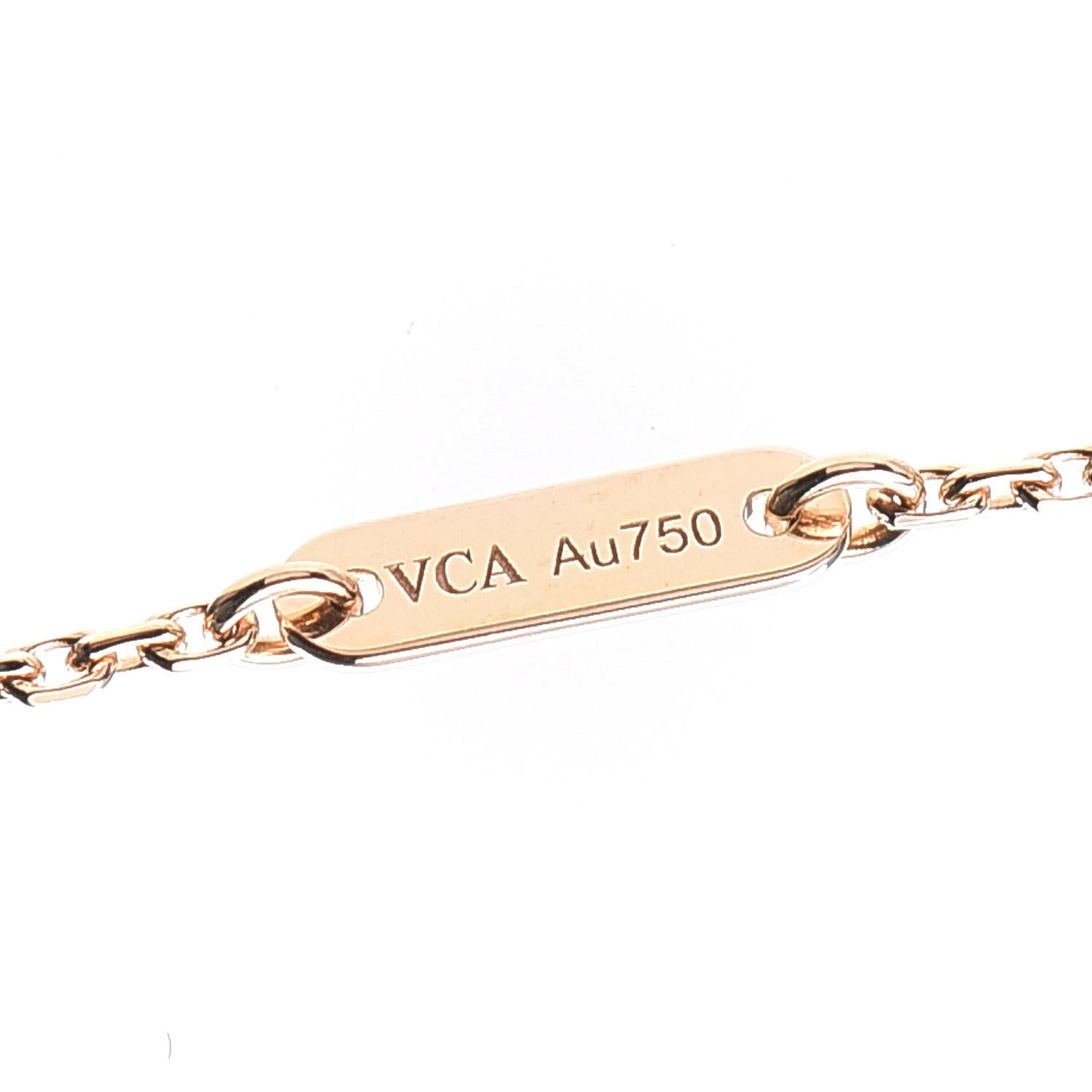 18K Rose Gold Carnelian Sweet Alhambra Heart Pendant Necklace
