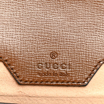 Gucci GG Supreme Monogram Azalea Calfskin Web Small Horsebit 1955 Crossbody Bag Beige Ebony Brown Sugar 6 of 10