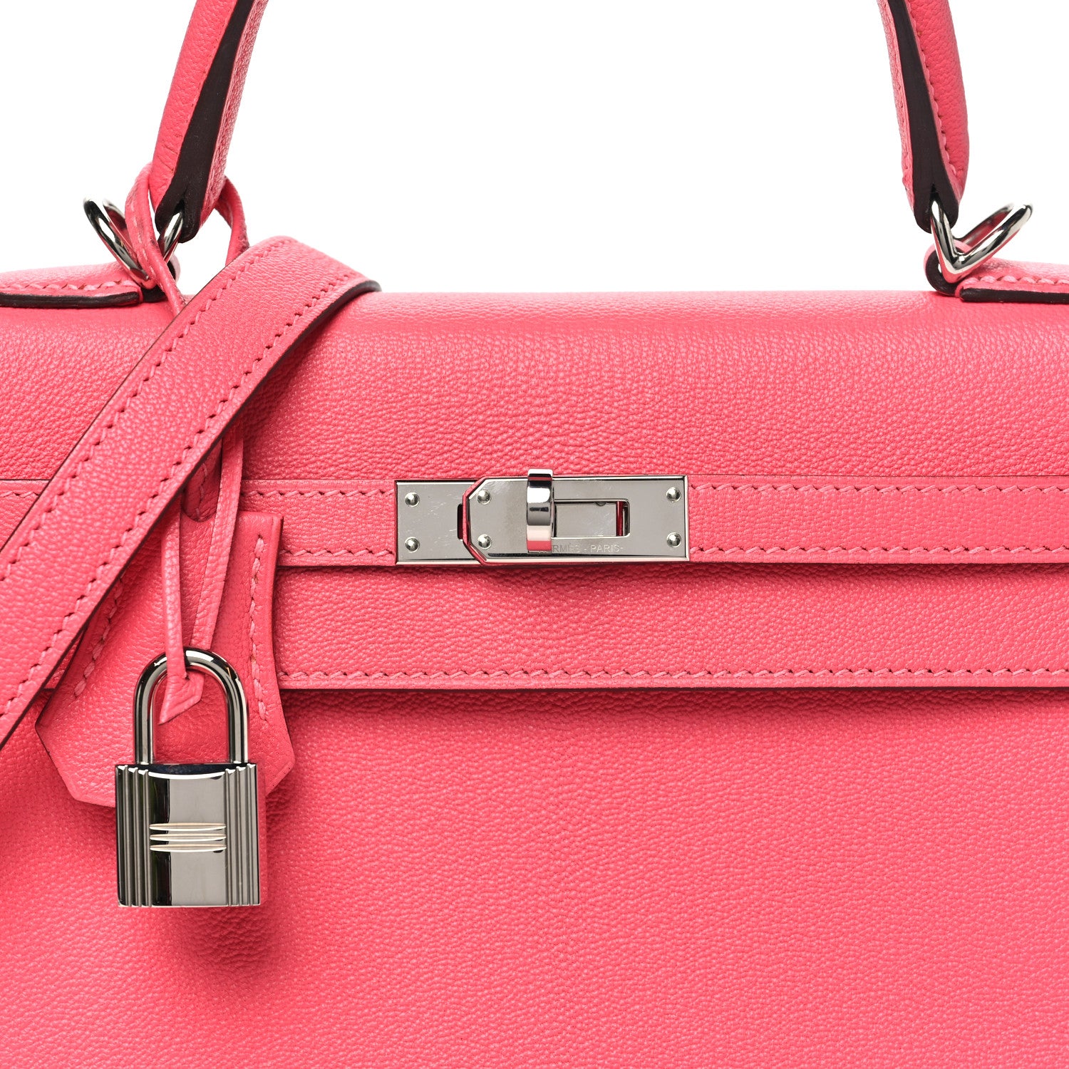 Hermes Chevre Chandra Kelly Sellier 25 Rose Lipstick 1926228