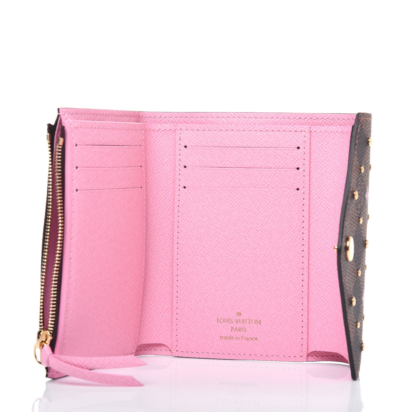 Damier Ebene Studded Victorine Wallet