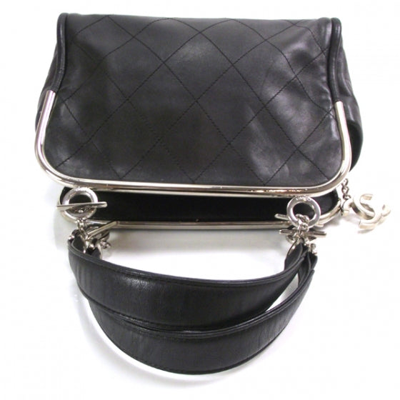 Lambskin Ultimate Soft Frame Bag Black
