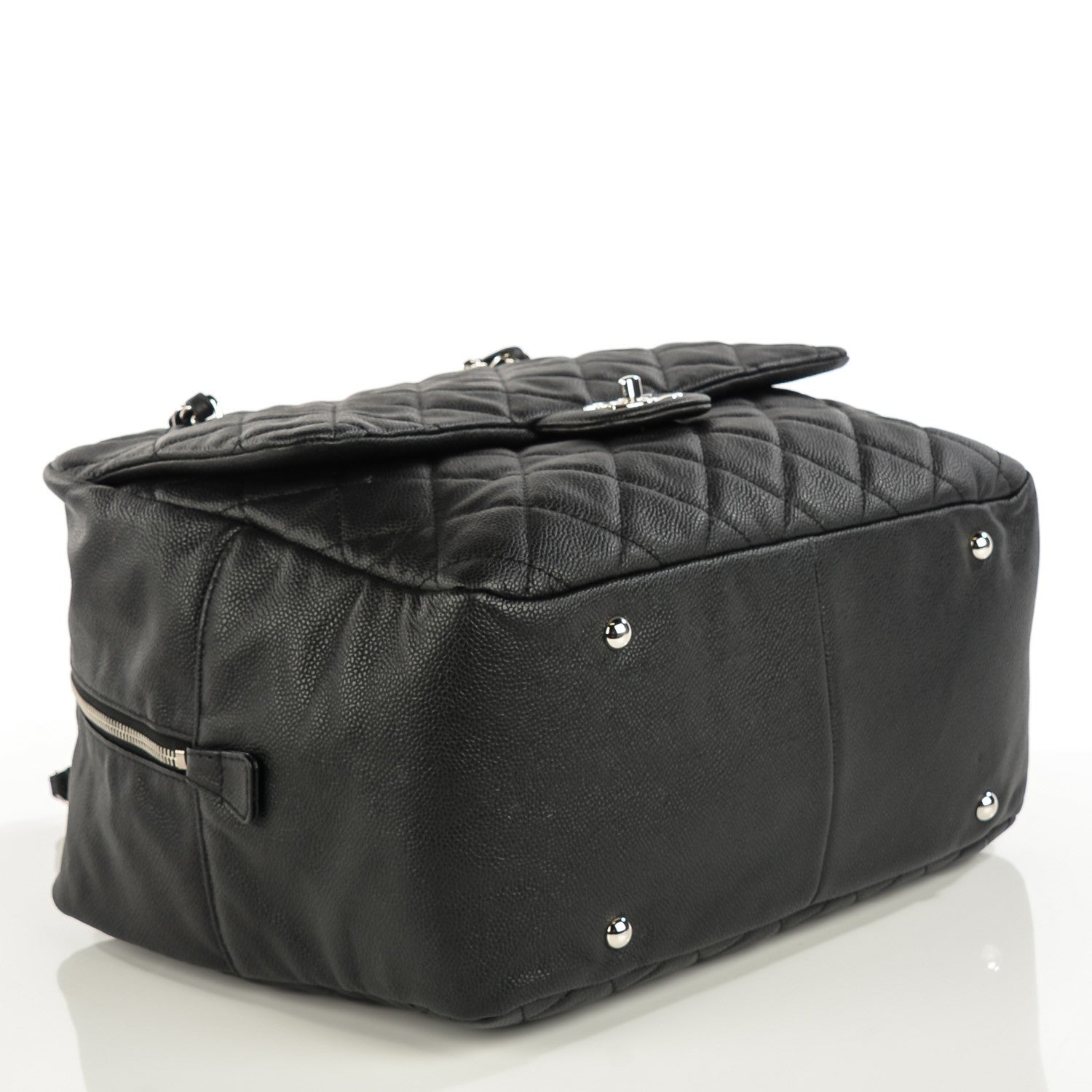 Chanel Caviar Quilted Travel Flap Tote Black 4 of 7
