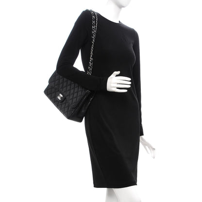 Chanel Caviar Quilted Jumbo Single Flap Black 3 of 19