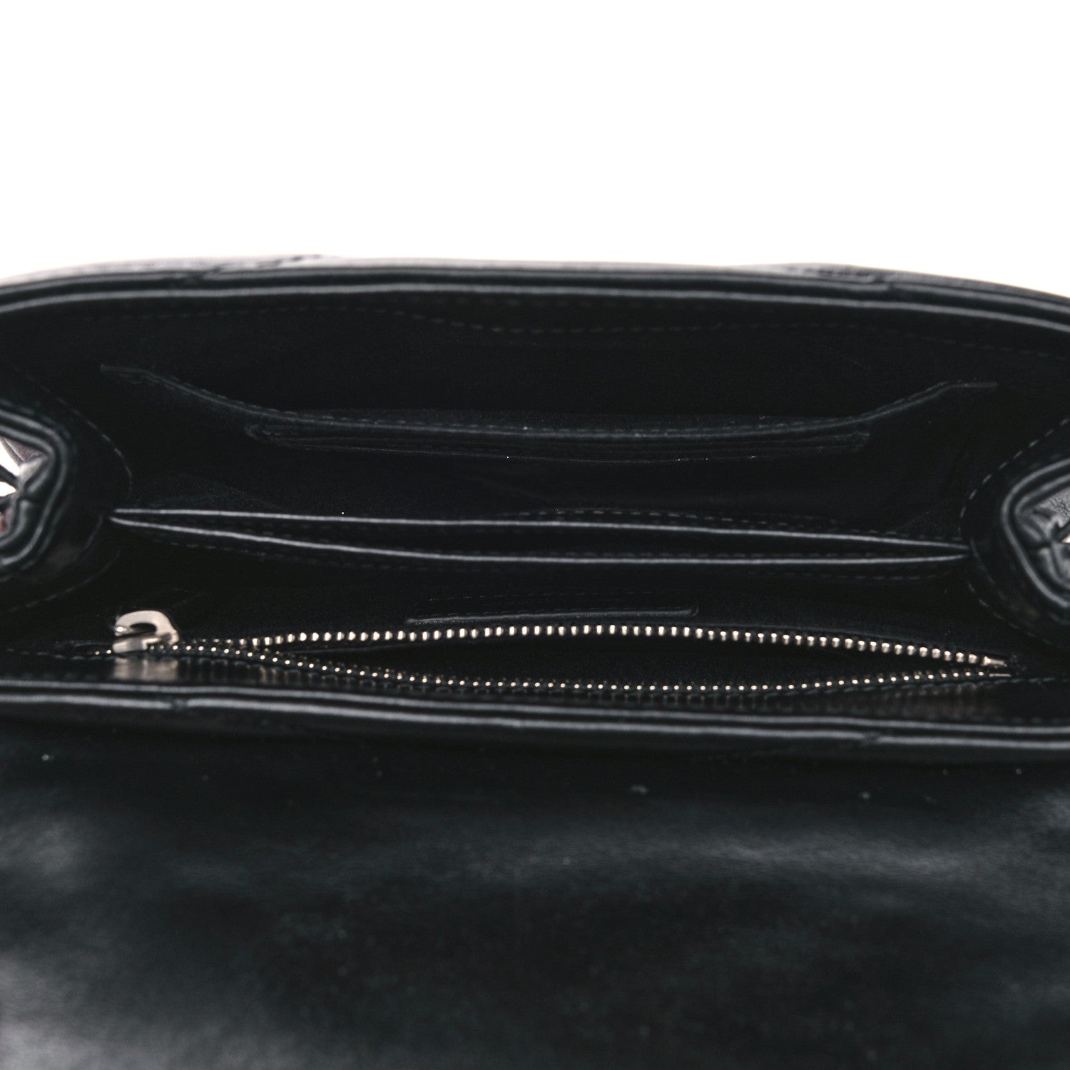 Saint Laurent Calfskin Y Quilted Monogram Toy Loulou Crossbody Bag Black 5 of 14