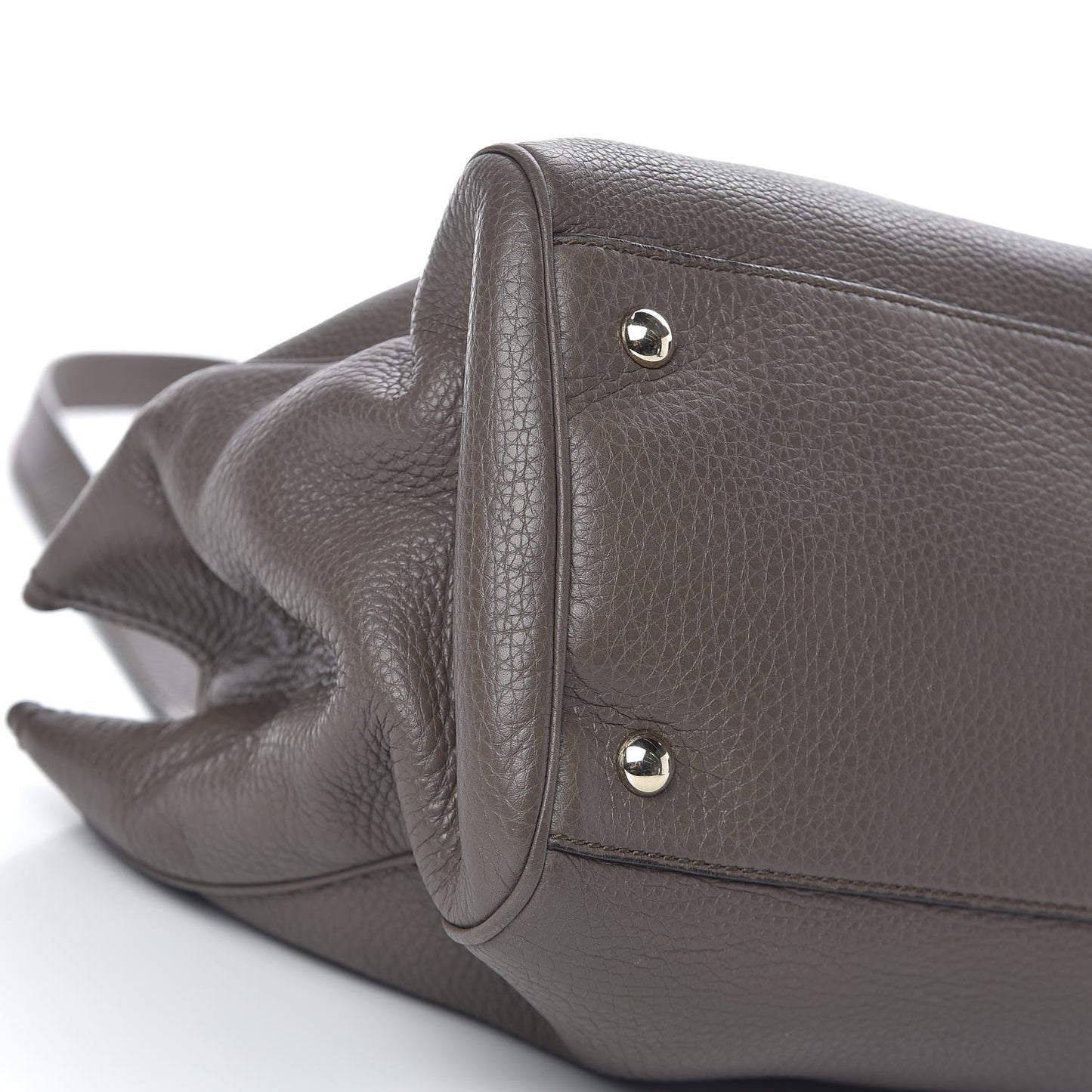 Cellarius Calfskin Medium Bamboo Shopper Tote Grey Field