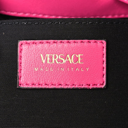 Versace Nappa Quilted Medusa Top Handle Bucket Bag Fuchsia 6 of 8
