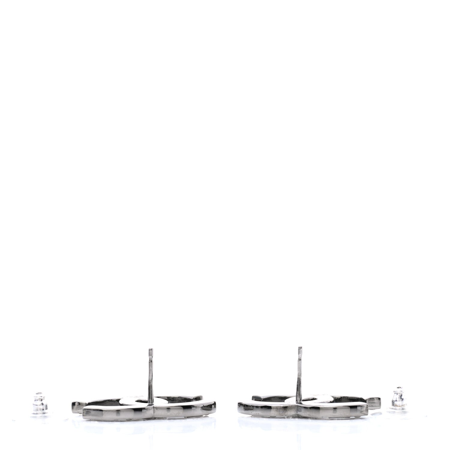 Chanel Baguette Crystal Pearl CC Bright Young Things Earrings Ruthenium 3 of 5