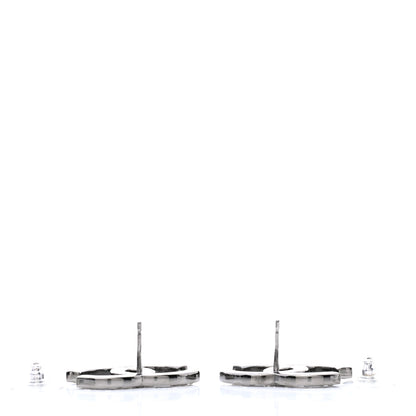 Chanel Baguette Crystal Pearl CC Bright Young Things Earrings Ruthenium 3 of 5