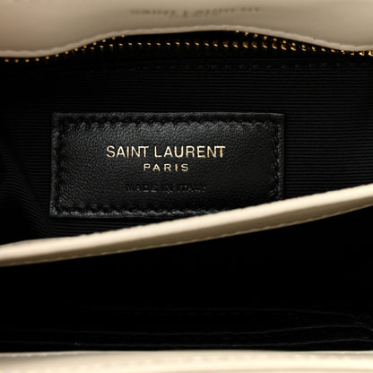 Saint Laurent Calfskin Y Quilted Monogram Toy Loulou Crossbody Bag Blanc VIntage 6 of 11