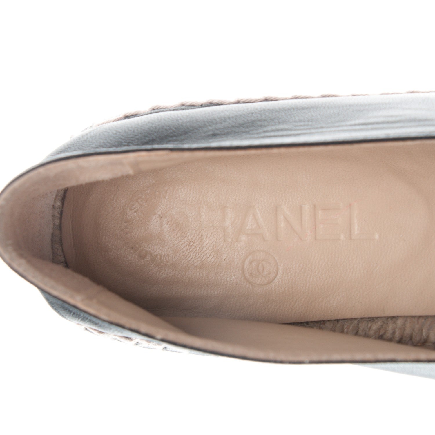 Chanel Lambskin CC Espadrilles 41 Black 8 of 8