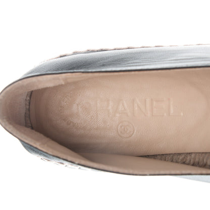 Chanel Lambskin CC Espadrilles 41 Black 8 of 8