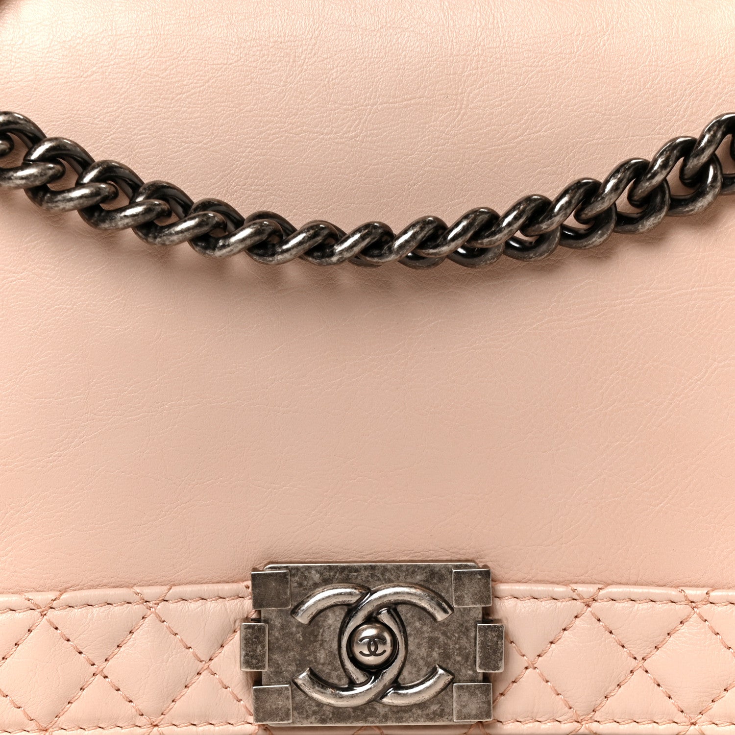 Chanel Calfskin New Medium Boy Reverso Flap Light Pink 8 of 12