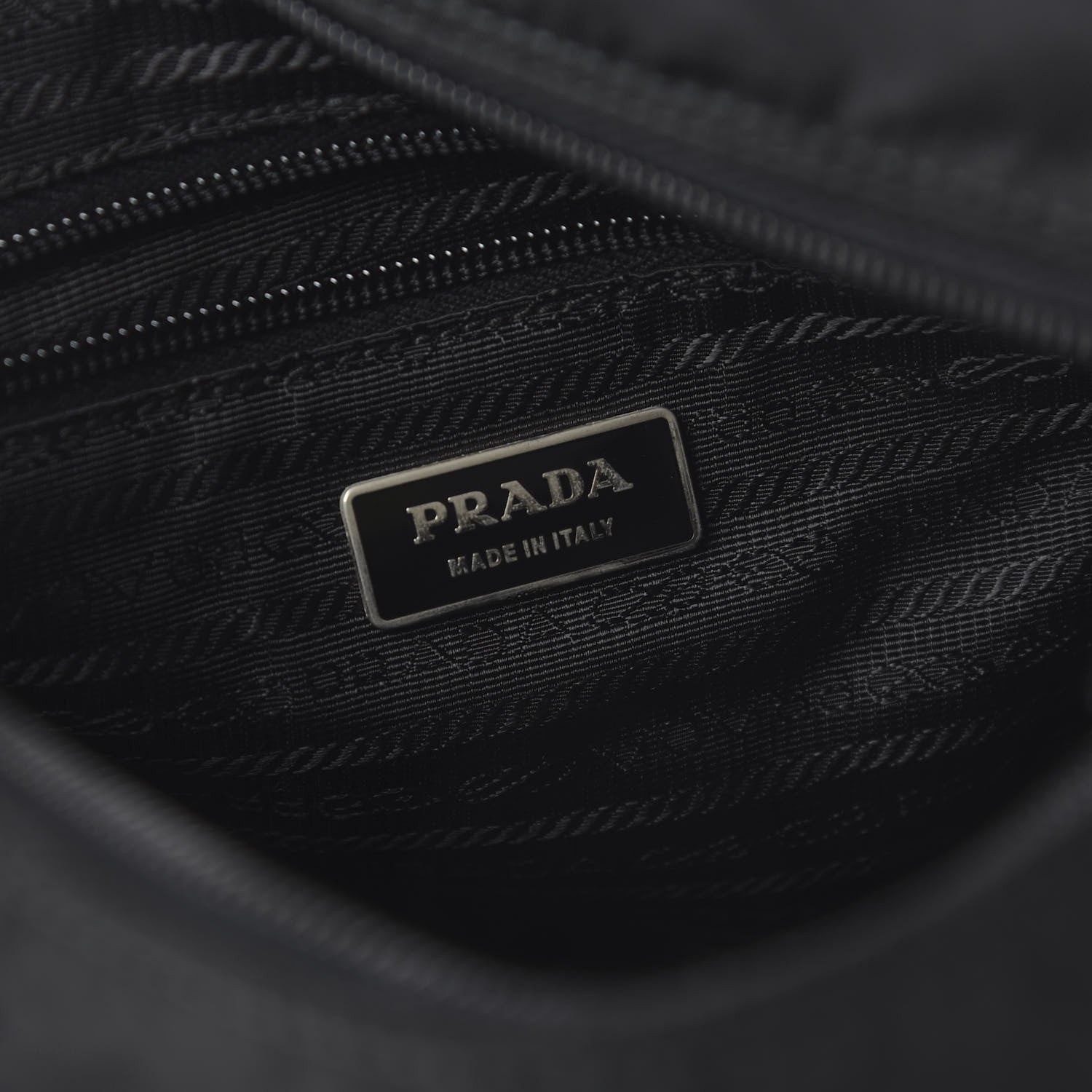 Prada Nylon Vela Messenger Bag Black 8 of 11