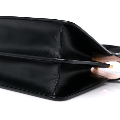 Fendi Vitello King Luxor Shiny Nappa Medium Peekaboo I SEE U East West Satchel Black Light Rose 8 of 8