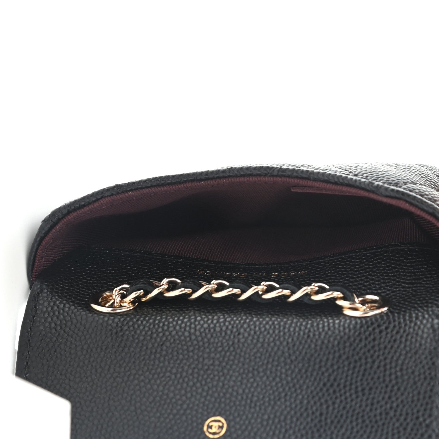 Chanel Caviar Quilted Mini Chain Belt Bag Black 4 of 9