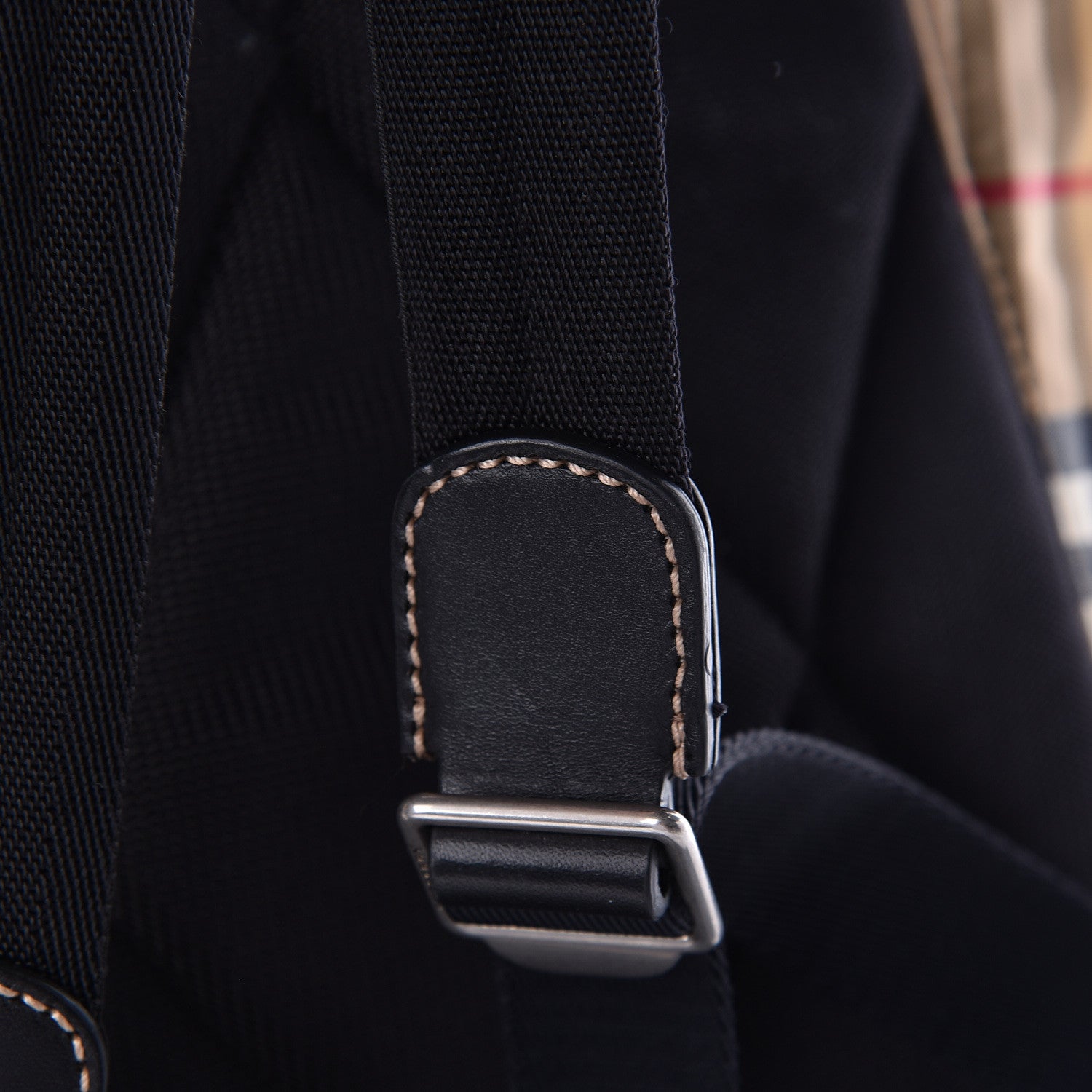 Burberry Nylon Vintage Check Medium Rucksack Backpack Antique Yellow 13 of 13