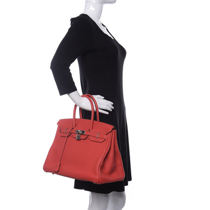 Hermes Taurillon Clemence Birkin 35 Rose Jaipur 4 of 19