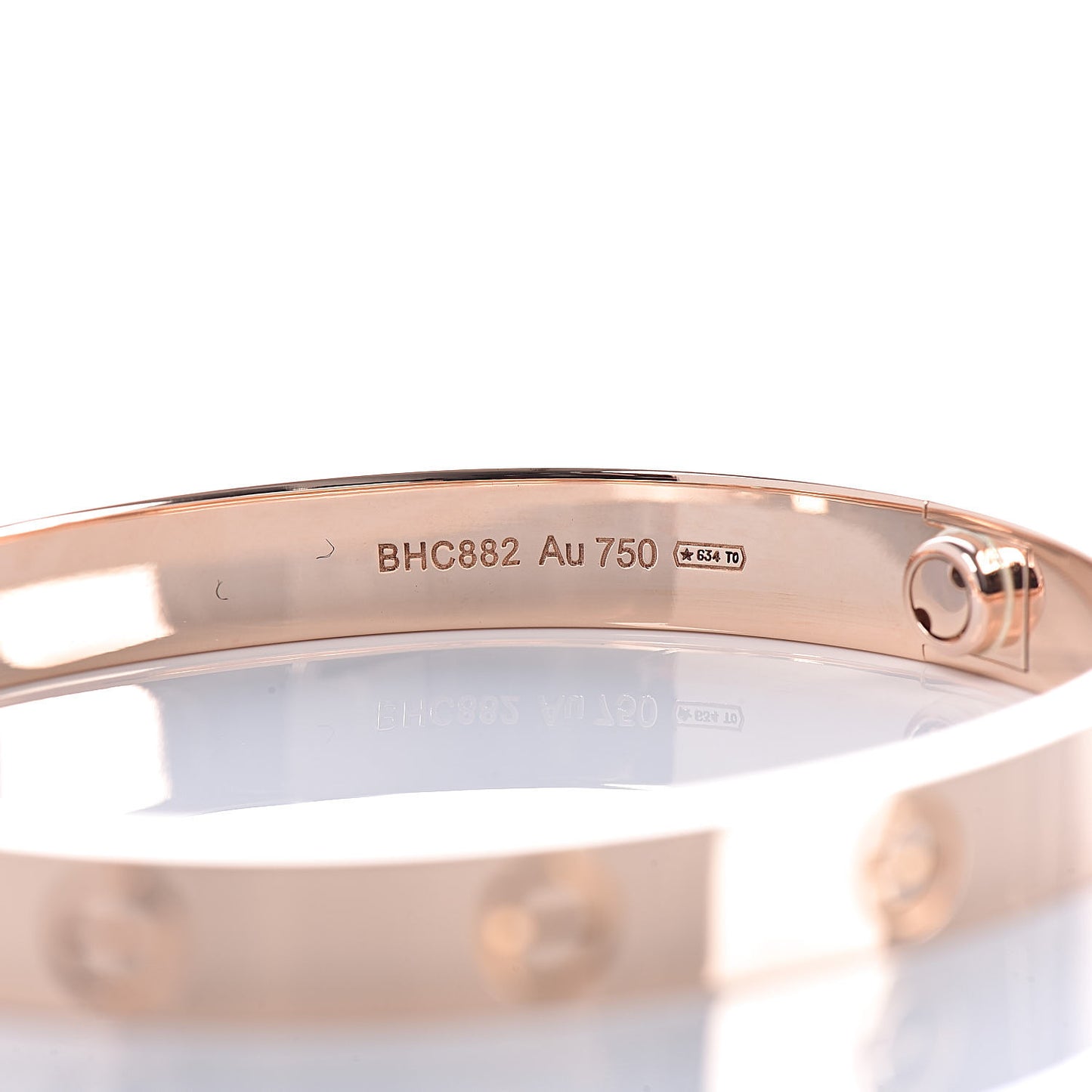 18K Pink Gold LOVE Bracelet 16