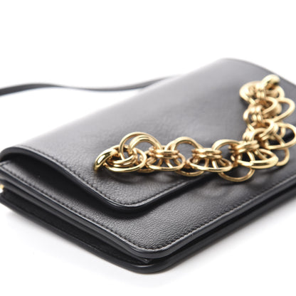 Chloe Smooth Calfskin Drew Bijou Clutch Black 6 of 10