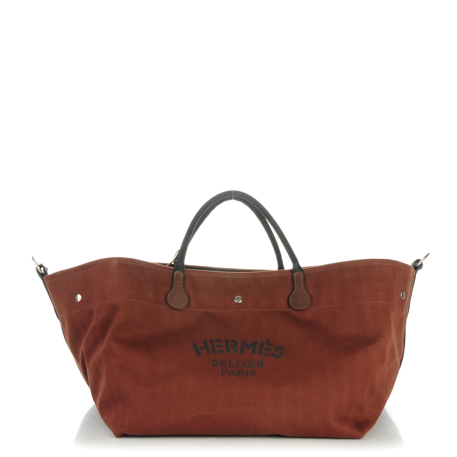 Hermes Toile Fourre Tout du Cavalier Carryall Tote 1 of 6