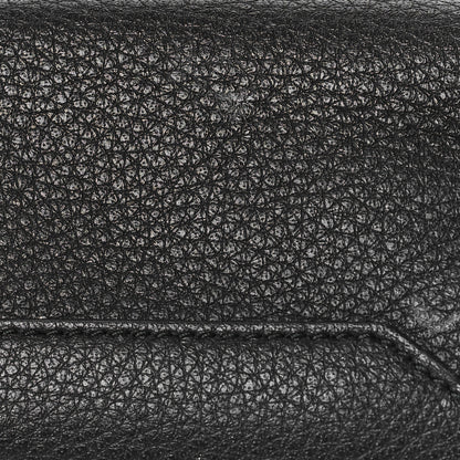 Balenciaga Calfskin Papier Mini A4 Zip Around Tote Black Chartreuse 10 of 13