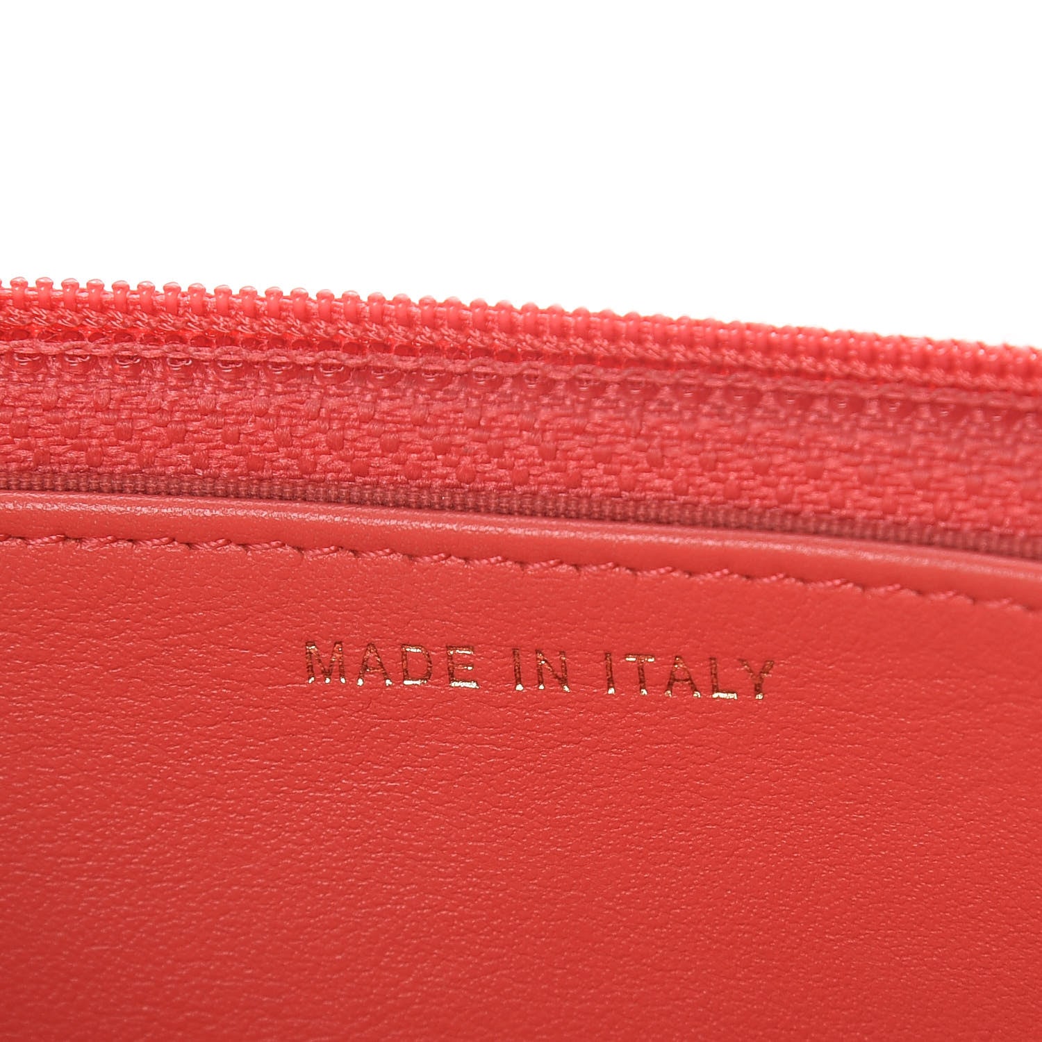 Chanel Caviar Quilted CC Filigree Wallet On Chain WOC Red 6 of 11