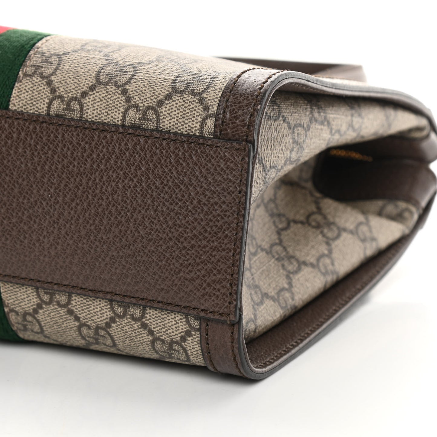 GG Supreme Monogram Small Ophidia Tote Bag Brown