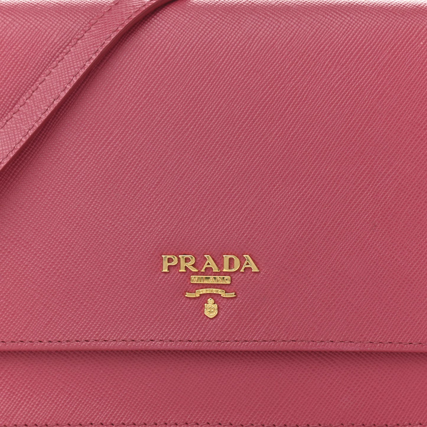 Saffiano Metal Mini Crossbody Wallet Peonia
