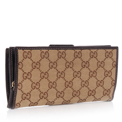 Gucci Monogram Abbey Continental Wallet Dark Brown 3 of 7