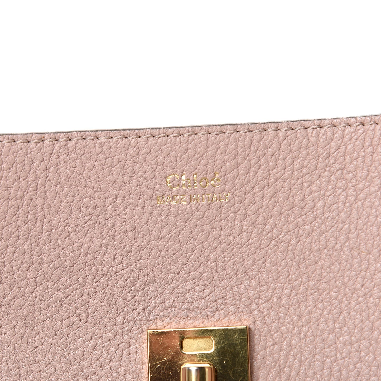Grained Lambskin Mini Drew Shoulder Bag Cement Pink