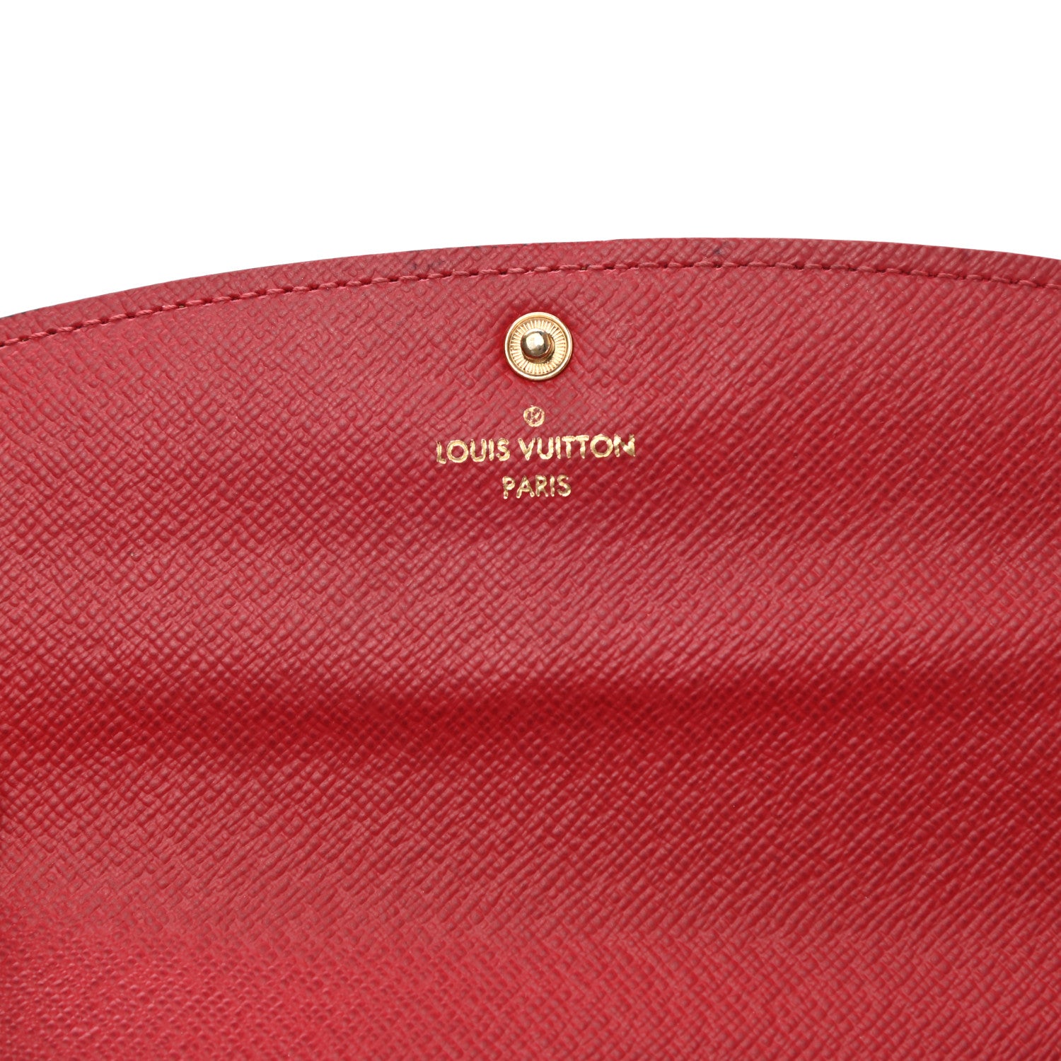 Louis Vuitton Damier Ebene Emilie Wallet Red 6 of 10