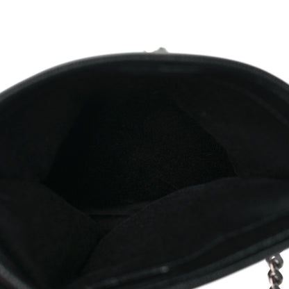 Saint Laurent Grain De Poudre Monogram Toy West Hollywood Fold-Over Bag Black 6 of 9