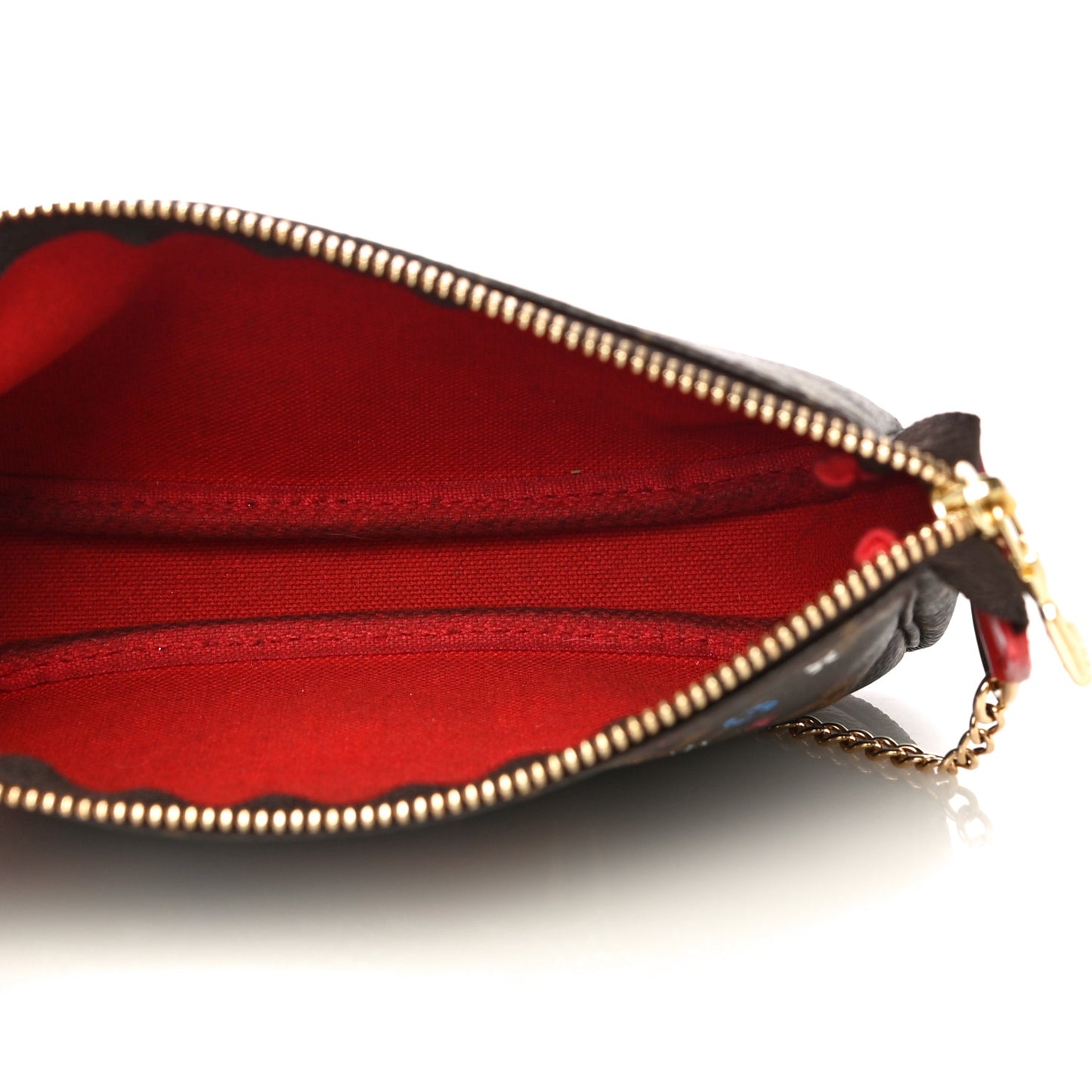Monogram 2020 Christmas Animation Bumper Cars Mini Pochette Accessories Coquelicot