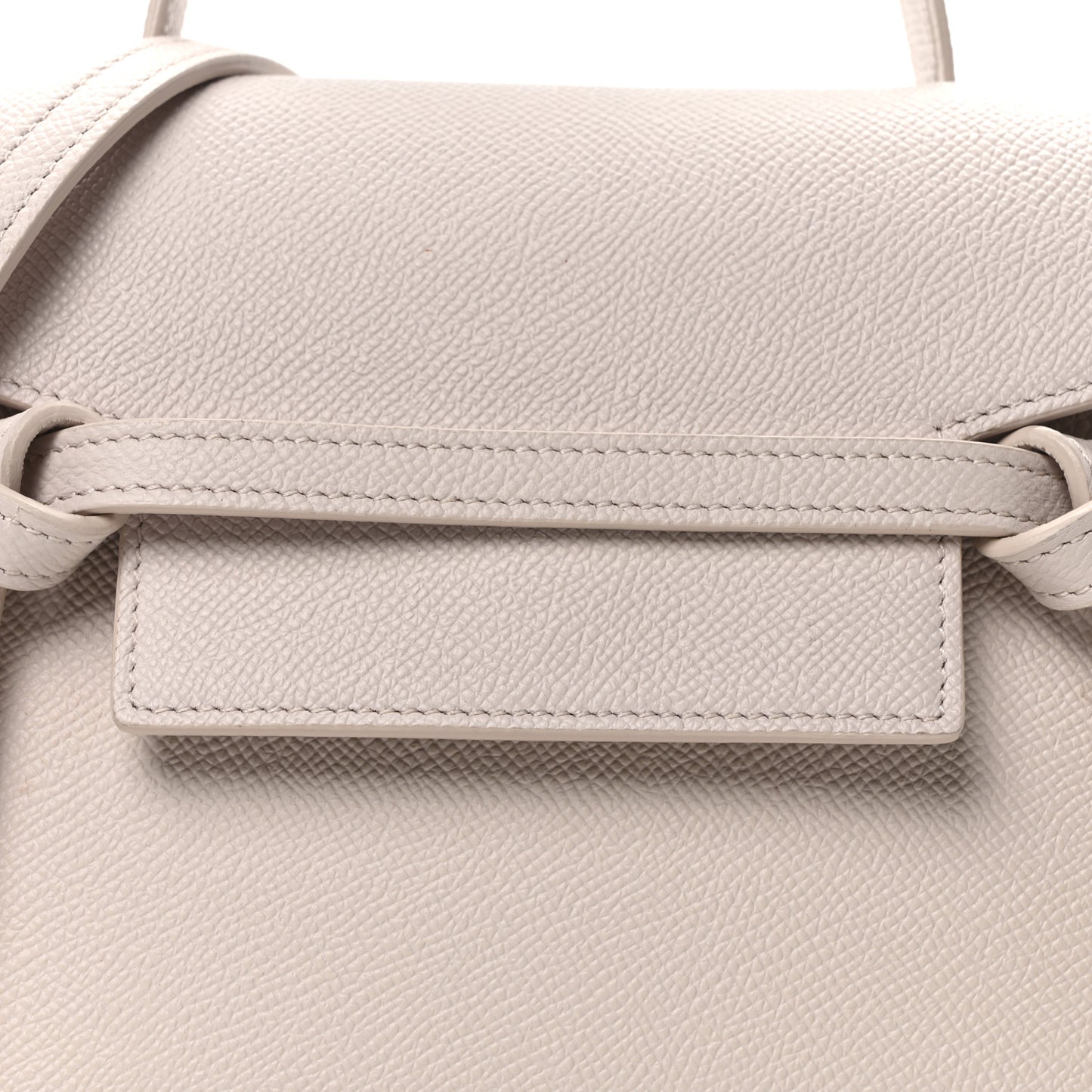Grained Calfskin Nano Belt Bag Pale Pink