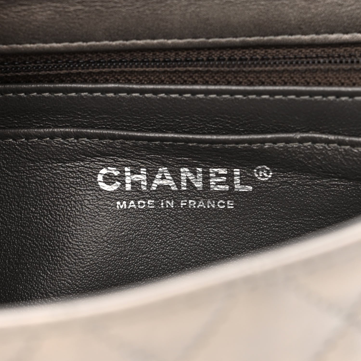 Chanel Metallic Calfskin Quilted Mini Rectangular Flap Ruthenium 6 of 14
