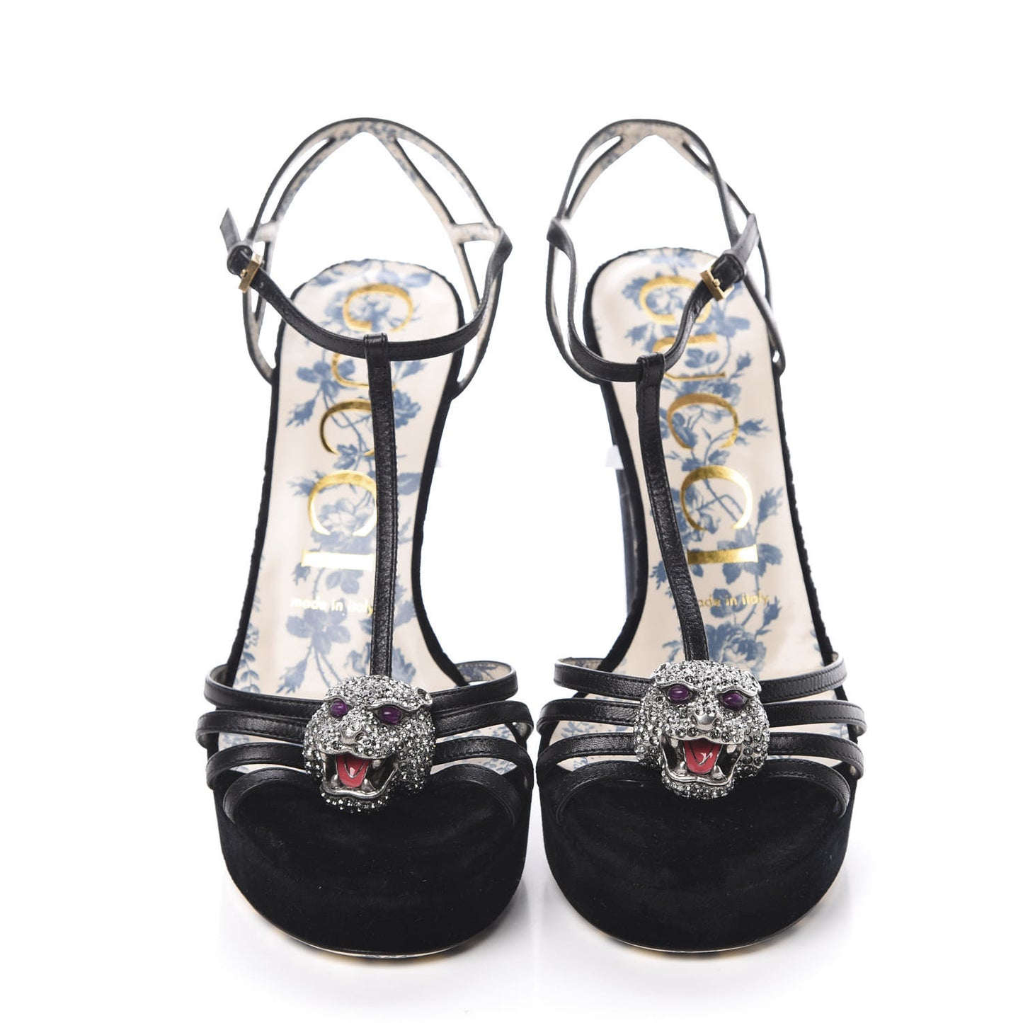 Velvet Malaga Kid Elias T-Strap Platform High Heel Sandals 37 Black