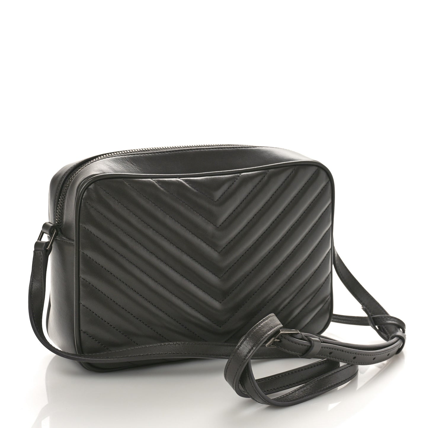 Calfskin Matelasse Monogram Lou Camera Bag Asphalt