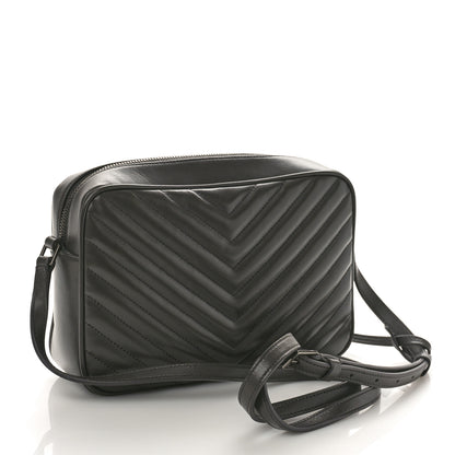 Saint Laurent Calfskin Matelasse Monogram Lou Camera Bag Asphalt 3 of 8